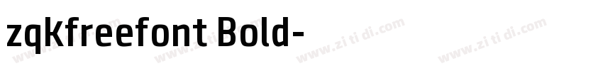 zqkfreefont Bold字体转换